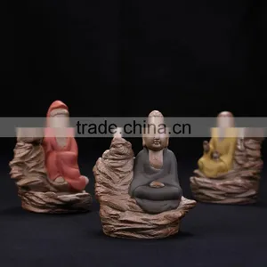 Buddha Guanyin Backflow Incense Burner Ceramic Crafts Decoration thumbnail-1