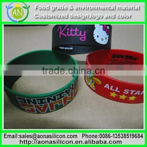 Several Colors Silk Print Logo Bracelet, Hot Transfer Print Band, Water Transfer Print Logo Wristband thumbnail-1