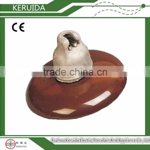 ANSI Cap and Pin Type Bell Type Porcelain Ceramic Electric Fence Suspension Insulator for High Voltage thumbnail-1