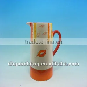 Ceramic Leaf Water Jug With Side Handle thumbnail-1