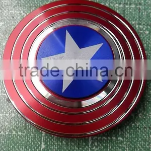 Fingertip Gyro Hexagonal Spiral HandSpinner Three-handed Six-edged Hexagrams Diy Boat Compass Luminous Brass thumbnail-3