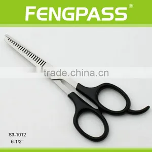 S3-1012 6-1/2" Inch 2CR13 Stainless Steel With ABS Handle Double Thinning Hair Cutting Scissors thumbnail-1