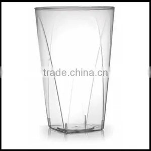 10 Oz. SQUARE BOTTOM DISPOSABLE PLASTIC TUMBLER CUPS,custom Plastic Cups,custom Plastic Club Party Drinking Cups for Sale thumbnail-1