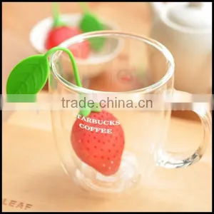 Silicone Strawberry Tea Strainer Infuser Spice Filter Wholesale,OEM Silicone Strawberry Tea Infuser Spice Filter Manufacturer thumbnail-1