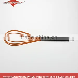 3 Pieces Stainless Steel Handle Silicone Coated Egg Whisk thumbnail-2