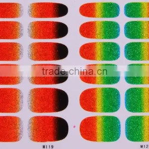 Hot Selling Gradient Color Nail Sticker for Girls, Gradient Nail Stick Fashion Nail Art Decals thumbnail-6