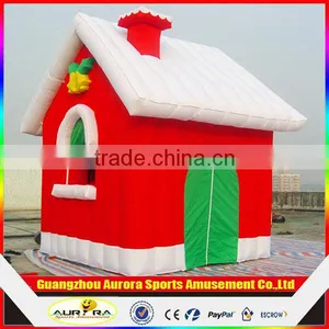 2016 Best Popular Inflatable Christmas Santas House With Factory Lower Price thumbnail-1