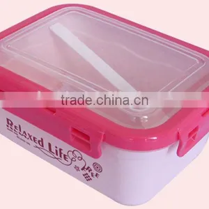 1.1L Promotional Gift Plastic Children's Lunch Box With Cutlery Set thumbnail-2