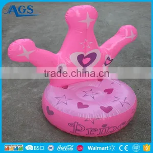 Durable Cute Pink Pig Animal Inflatable Chair thumbnail-2