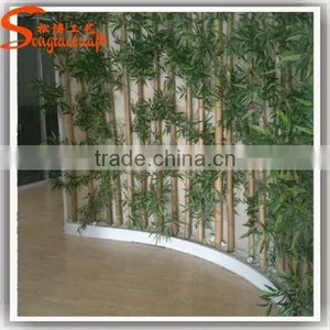 China Manufacturer Common Plastic Decorative Artificial Lucky Bamboo Fence for Sale thumbnail-2