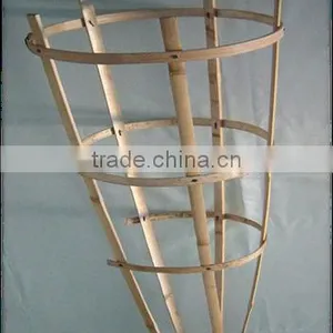 Mini Black Bamboo Trellis/bamboo Garden Trellis Suport Plants thumbnail-2