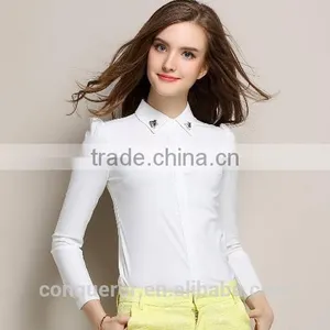 Hot 2015 Cotton Women Shirt Slim Fit Wear WMST09 thumbnail-1