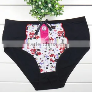 2015 New Design Hot Sale Sexy Lady Big Size Panty 100% Polyester Panties thumbnail-6
