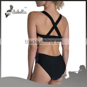 Sublimation Swim Suit Also Features a Keyhole Cut-out Design at Front thumbnail-2