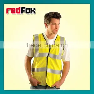 High Visibility Cheap Vest Printed Logo for Promotion thumbnail-4