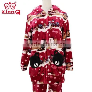 2016 New Style Fashion OEM Holiday Wholesale Women Christmas Pajamas thumbnail-1