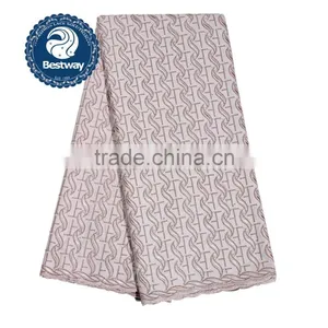 Simple Fashionable Wholesale Cotton African Lace Fabrics Latest Design African Swiss Voile Lace Fabric SL0425 thumbnail-1