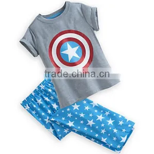 Wholesale Fancy Cute 100% Cotton Casual Sleepwear and Home Wear for Girls or OEM Kids Pajamas thumbnail-1