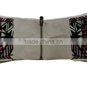 Customized Ethnic Colorful Canvas Belt With YKK Zipper thumbnail-1