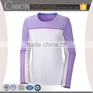 Fancy Soft Design Long Sleeve Woman T-shirt With Flatlock thumbnail-1
