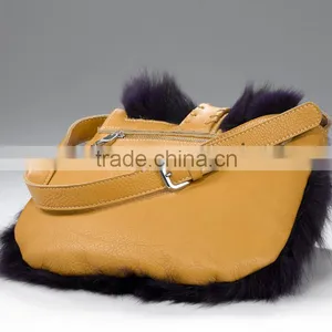 Fox Fur Tote Bag, Fox Fur Bag, Mink Fur Bag thumbnail-5