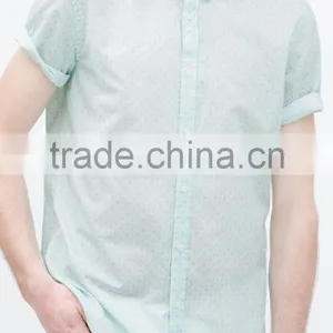 2015 Wholesale Shirt Printing Brand Men Shirts Short Sleeve Popular Design thumbnail-1
