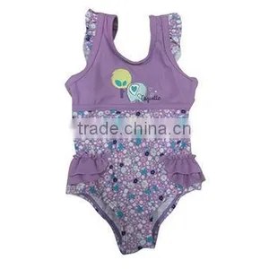 Kids Swimsuit Swimwear One Piece Cut Bow thumbnail-1