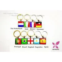 Brazil Word Cup Souvenir Handwork Key Buckle/ Key Chain For England / France /Italy / Argentina / Germany thumbnail-1