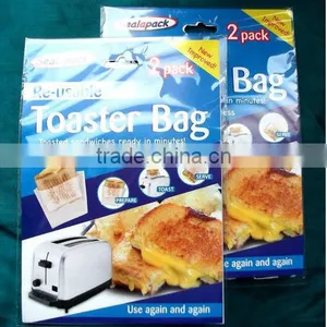 4 x Reusable Toaster Toastie Sandwich Toast Bags Pockets Toasty Toastabags NEW thumbnail-1