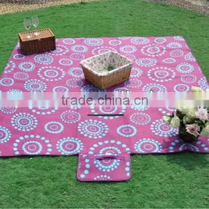 Printed Polar Fleece Outdoor Folding up to be a Bag Camping Mat thumbnail-1