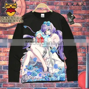 Lovelive! Cosplay Printed QMilch Long-Sleeve Unisex Anime T-shirts ( S-XXXL ) thumbnail-1