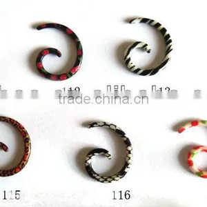New Acrylic Ear Expander Ear Piercing Body Piercing Spiral Snail Piercing thumbnail-1