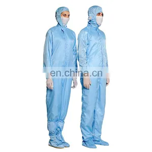 Blue High Density Cleanroom Bunny Suit Price for Cleanroom thumbnail-4