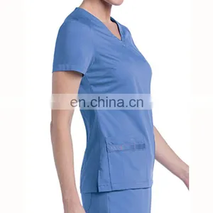 Made in China 100%Cotton Nurse Scrub Uniform Material thumbnail-2