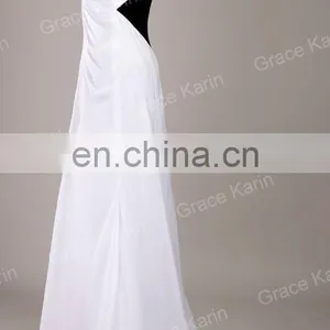 2015 Sexy White Long Evening Dresses Grace Karin Floor Length Backless Dresses Evening CL3122 thumbnail-2