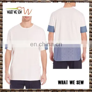 New Arrivals Cotton Plain t Shirt Loose Fitted Men Short Sleeve t Shrits thumbnail-1