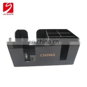 Plastic PS Decorative Bar Caddy Napkin Straw Holder With Custom CMYK Full Color Printing thumbnail-1