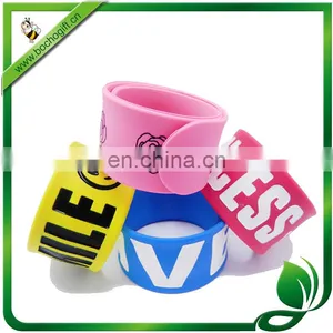 Silicone Rubber Snap Wristband With Custom Logo thumbnail-1