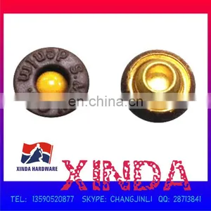 8mm Delicate 2-in-1 Custom Fashion Metal Rivets of Factory to Buyer for Garment, Clothing, Hats and Bags thumbnail-1