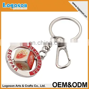 OEM/ODM Zinc Alloy Nickel Plated Custom Logo Metal Keychain for Saleing thumbnail-6