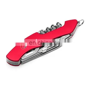 Stainless Steel Multi Tool Knife With Locking Knife,can Opener,screwdriver,scissors,needle, thumbnail-4