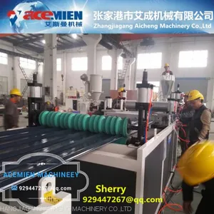 Plastic Pvc Asa Pmma Glazed Roof Tile Roofing Sheet Making Machine Production Make Machine Plastic Recycling Machinery thumbnail-2
