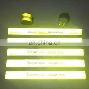 EN71 High Visibility Reflective Watch Snap Bracelet thumbnail-3