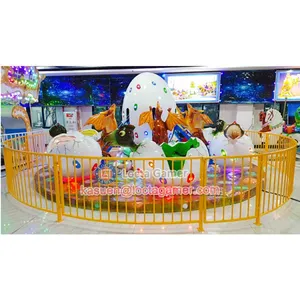 Zhongshan Amusement Equipment Outdoor Playground Kiddie Rides Fairground Self Control Plane 12 Seat Dinosaur Egg Rides thumbnail-4