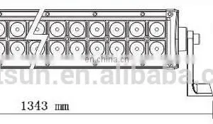 Wholesale Cheap Waterproof IP68 4x4 288W 50" Led Light Bar for Truck Car Offroad thumbnail-3