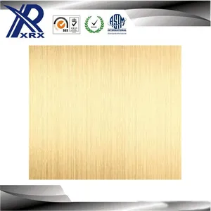 304 Golden Mirror Finish Titanium Gold Color Coated Stainless Steel Sheet thumbnail-4