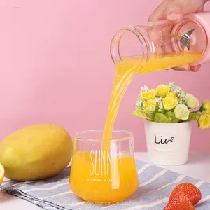 350ml 100W 4000mAh USB Charging Electrical Blender Porable Slowjuicer Cold Press Juicer Juice Extractor Vegetable Extractor thumbnail-1