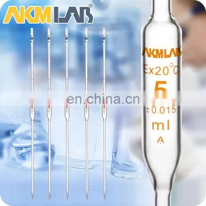 AKM LAB Glass Bulb Pipette Volumetric Pipette for Liquid thumbnail-1