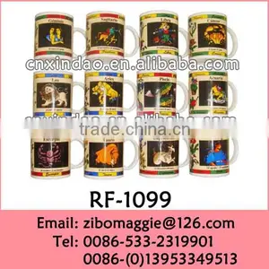 Custom Made Zodiac Print Disposable Personalized Tall Ceramic Beer Mugs for Promotion thumbnail-1