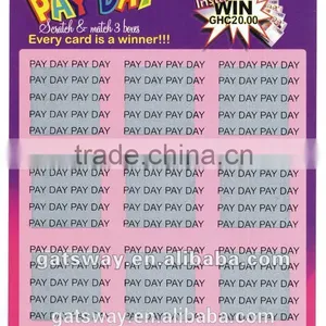 Printed Scratch off Lottery Ticket With Scratch Panel thumbnail-1